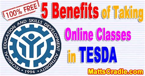 Benefits of Taking TESDA Courses .